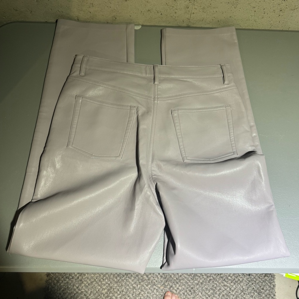 Aritzia Wilfred The Melina Light Purple Faux Leather Pants Size 10 Sophisticated - Picture 5 of 10